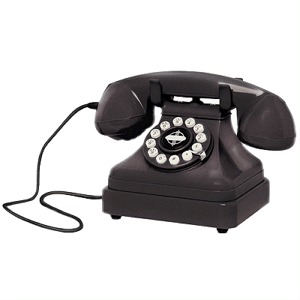 Crosley CR62-BK Kettle Classic Desk Phone (Matte Black)