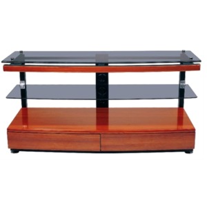 Vidpro GKR-696 TV STAND WITH GLASS SHELF